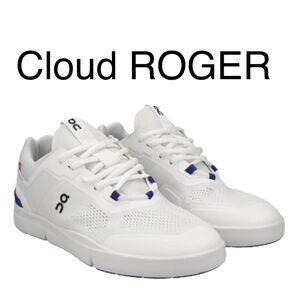 (E4) Cloud ROGERSPIN Indigo White WITH BLUE DETAILS Men's casual shoes size 12